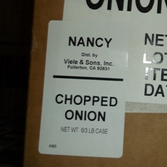 Nancy Brand - Onion, Chopped, 3 Lb