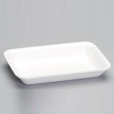 Meat Tray, 3PP Heavy Supermarket White Foam, 8.25x5.75x.88