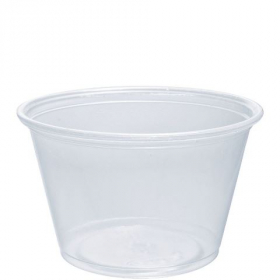 Dart - Conex Complements Portion Cup, 4 oz Clear PP Plastic, 2500 count