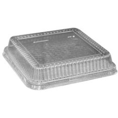 HFA - Square Pan Dome Lid, Fits 8&quot; Pan, Clear Plastic