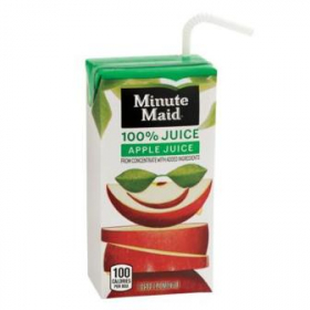 Apple Juice with Straw
