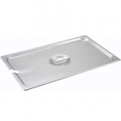 Winco - Steam Table Pan Cover, Full Size Flat Slotted Stainless Steel