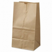 Paper Bag, #25 Shorty Kraft/Brown, 6x8.5x16