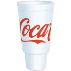 Dart - Foam Cup, Coca Cola Stock Print, with Carhold (Pedestal), 44 oz