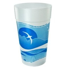 Dart - Foam Cup, Horizon Stock Print, 44 oz