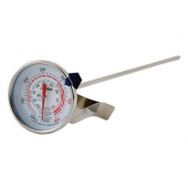 Winco - Candy/Deep Fryer Thermometer, 100-400 degrees F, 2&quot; Dial and 12&quot; Probe Length