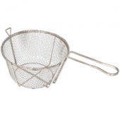 Winco - Wire Fry Basket, Round 1/4&quot; Mesh, 8.5x4.25