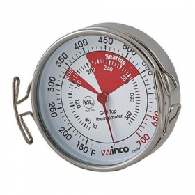 Winco - Grill Surface Thermometer, 150-700 degrees F, 2&quot; Dial