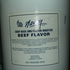 Nancy Brand - Beef Flavor and Soup Base, Powder, 45 Lb