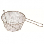 Winco - Wire Fry Basket, Round 1/4&quot; Mesh, 9.5x5.75