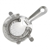 Winco - Hawthorne Bar Strainer, 4-Prong Stainless Steel