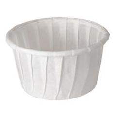 Solo - Cup, 1.25 oz White Paper Souffle Portion Cup