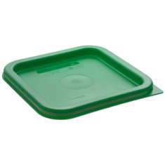 Cambro - CamSquares Food Storage Container Lid, Kelly Green Square Plastic, Fits 2/4 qt Containers