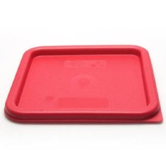 Cambro - CamSquares Food Storage Container Lid, Winter Rose Square Plastic, Fits 6/8 qt Containers