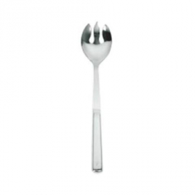 Serving Spoon, 11.75x2.5x1.125 Notched Stainless Steel 1-Piece Hollow Handle, each