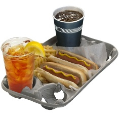 Pactiv - 4-Cup Carry Out Tray, Holds 8-24 oz Cups, 13.75x8.5 Molded Fiber