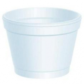 Dart - Food Container, Foam White, 2.1&quot; Height, 4 oz