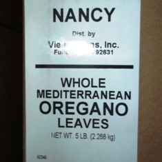 Nancy Brand - Oregano Leaves, Whole Greek/Mediterranean, 5 Lb