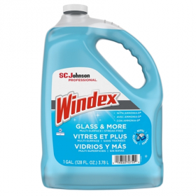Windex - Glass &amp; More, Multi-Surface Streak-Free Cleaner with Ammonia-D, Refill, 128 oz