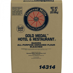 General Mills - Gold Medal Hotel &amp; Restaurant Bakers All-Purpose Bleached Flour, 50 Lb