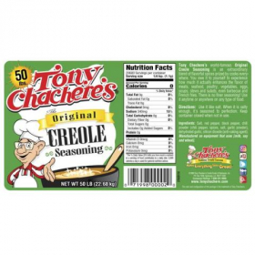 Tony Chachere&#039;s - Original Creole Seasoning, 50 Lb