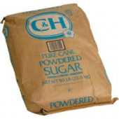 C&amp;H - Powdered Sugar, 50 Lb