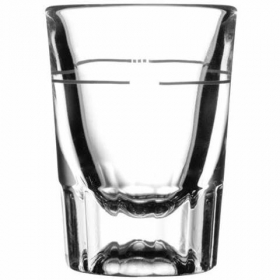 Libbey - Fluted Whisky/Shot Glass, 1.5 oz with .875 oz Pour Line, 48 count