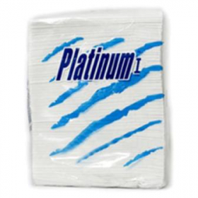 Platinum I Dinner Napkins, 1-Ply White, 15x16.25
