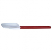 Winco - Scraper with Bowl Shape Silicone Head, 14&quot; Heat Resistant with Red Handle