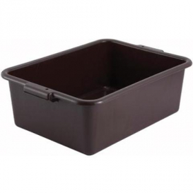 Winco - Dish Box, 21.5x15x7, Brown PP Plastic