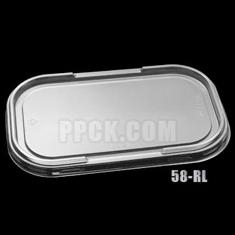 Deli Container Lid, Rectangular Lid with Guard