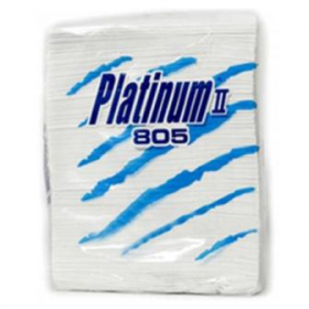Platinum II Dinner Napkins, 2-Ply White, 15x17