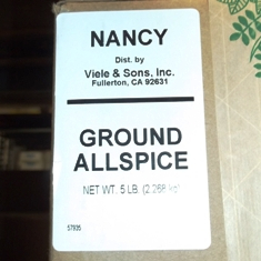 Nancy Brand - Allspice, Ground, 5 Lb