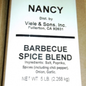 Nancy Brand - Barbecue (BBQ) Spice, 5 Lb