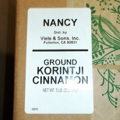Nancy Brand - Cinnamon, Ground Korintji, 5 Lb