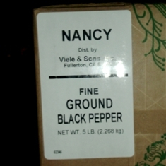 Nancy Brand - Black Pepper, Fine, 5 Lb