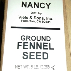Nancy Brand - Fennel Seed, Ground, 5 Lb