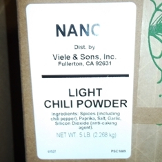 Nancy Brand - Chili Powder, Light, 5 Lb