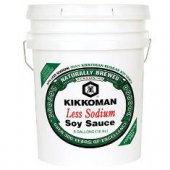 Kikkoman - Soy Sauce, Less Sodium, 5 Gal