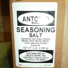 Antonio Brand - Seasoned Salt, 5 Lb