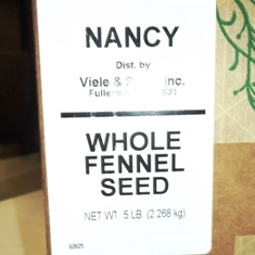 Nancy Brand - Fennel Seed, Whole, 5 Lb