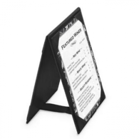 Table Tent, A-Frame Imitation Leather, 4.25x6.5