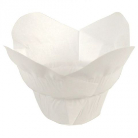 Hoffmaster - Lotus Baking Cups, Small White, 1.25x2.25
