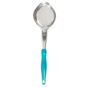 Vollrath - Jacob&#039;s Pride Spoodle Portion Spoon, 6 oz Teal Perforated Oval