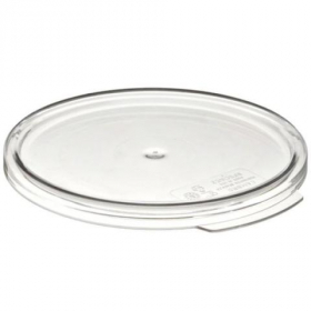 Cambro - Camwear Rounds Food Storage Container Lid, Clear PC Plastic, Fits 2/4 qt Containers