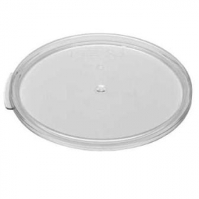 Cambro - Camwear Rounds Food Storage Container Lid, Clear PC Plastic, Fits 6/8 qt Containers