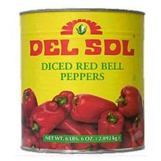 Del Sol - Diced Red Bell Peppers