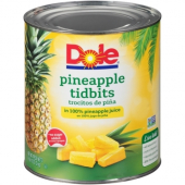 Dole - Pineapple Tidbits in 100% Juice, 6/10
