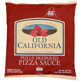 Old California - Pizza Sauce Bag, Fully Prepared, 6/107 oz