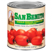 San Benito - Whole Peeled Round Tomatoes in Juice, 6/10